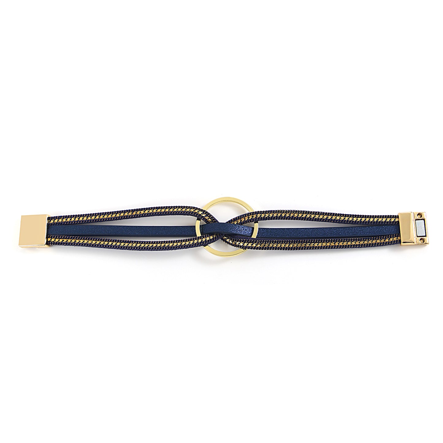 Bracelets en Cuir Croix Dorée⎮Summer & Chic