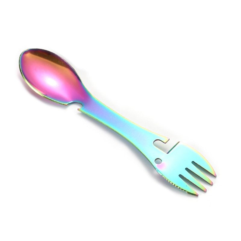 Model de couleur Multicouleur de la CUITOCHETTE 6-en-1 - Outil de survie multifonctionnel pour le camping et les activités de plein air.