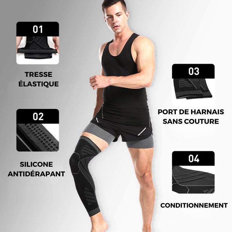 Genouillère de Compression pour le Sport - Soutien et Confort.