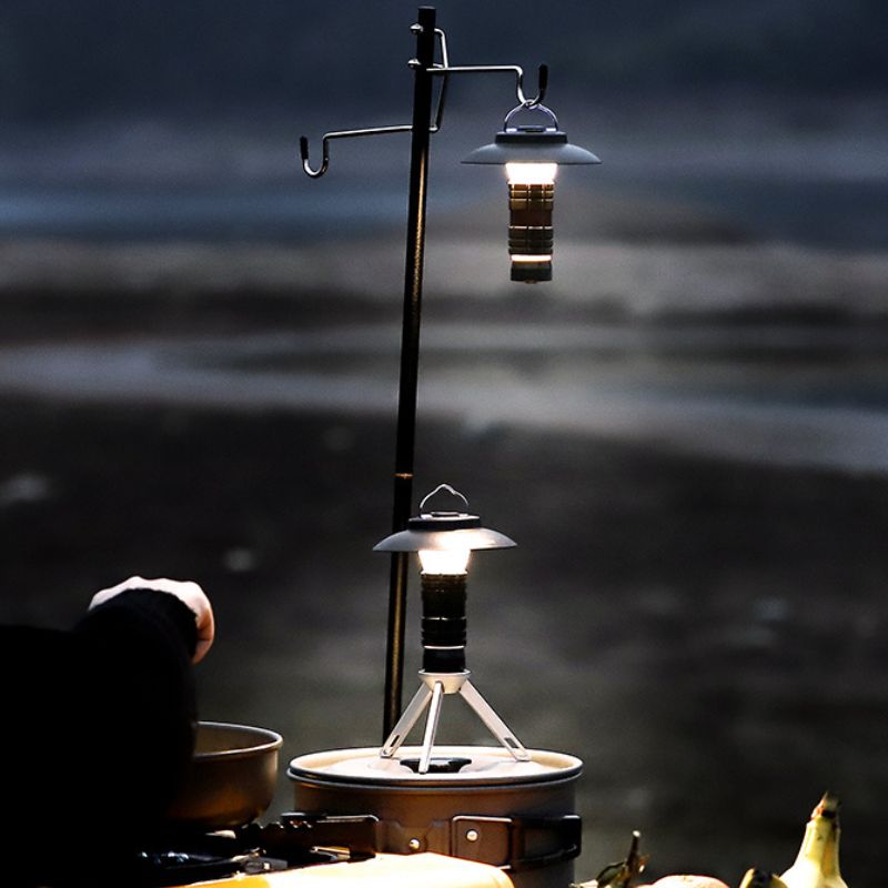 Lanterne LED Portable, Rechargeable par USB, 3 Modes d'éclairage magnétique, luminaire suspendu, idéal pour le Camping ou une tente
