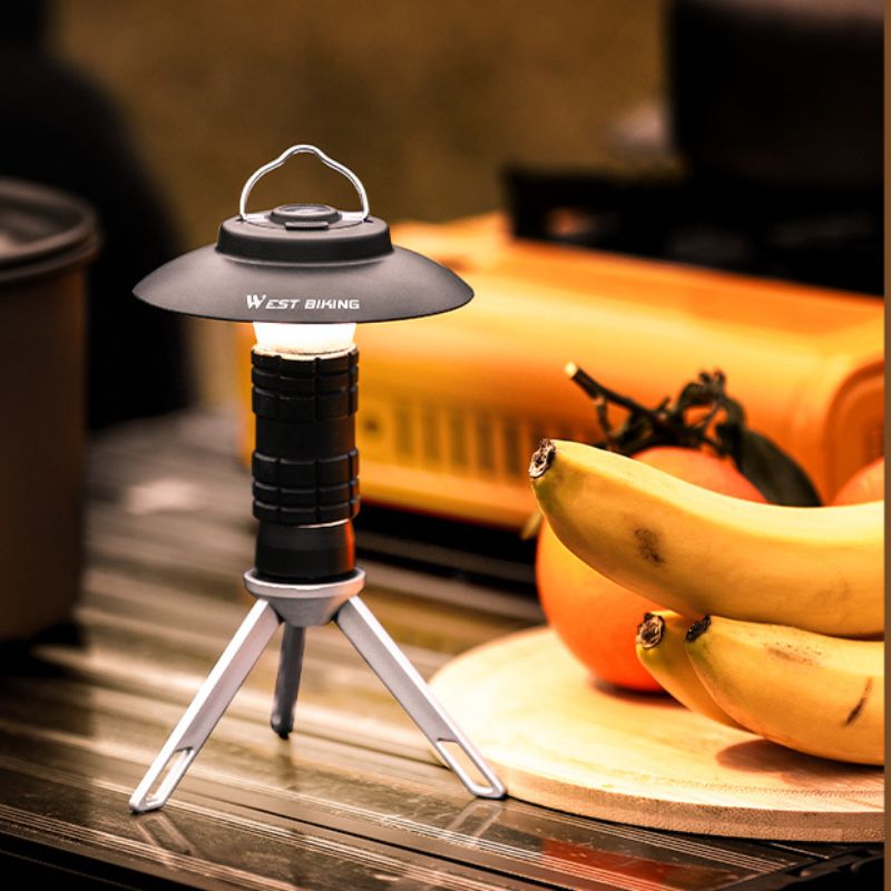 Lanterne LED Portable, Rechargeable par USB, 3 Modes d'éclairage magnétique, luminaire suspendu, idéal pour le Camping ou une tente