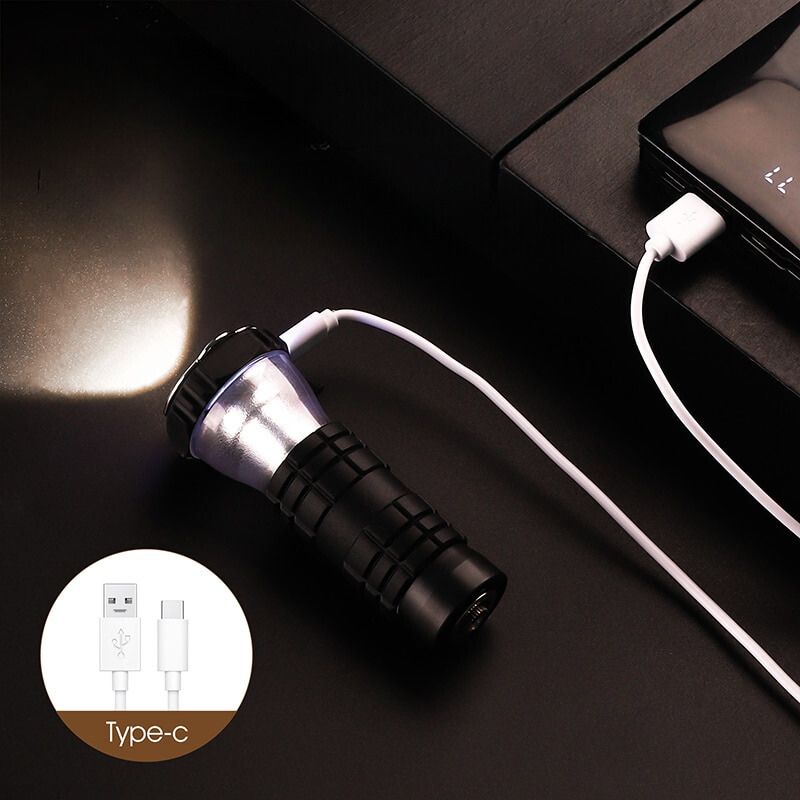 Lanterne LED Portable, Rechargeable par USB, 3 Modes d'éclairage magnétique, luminaire suspendu, idéal pour le Camping ou une tente