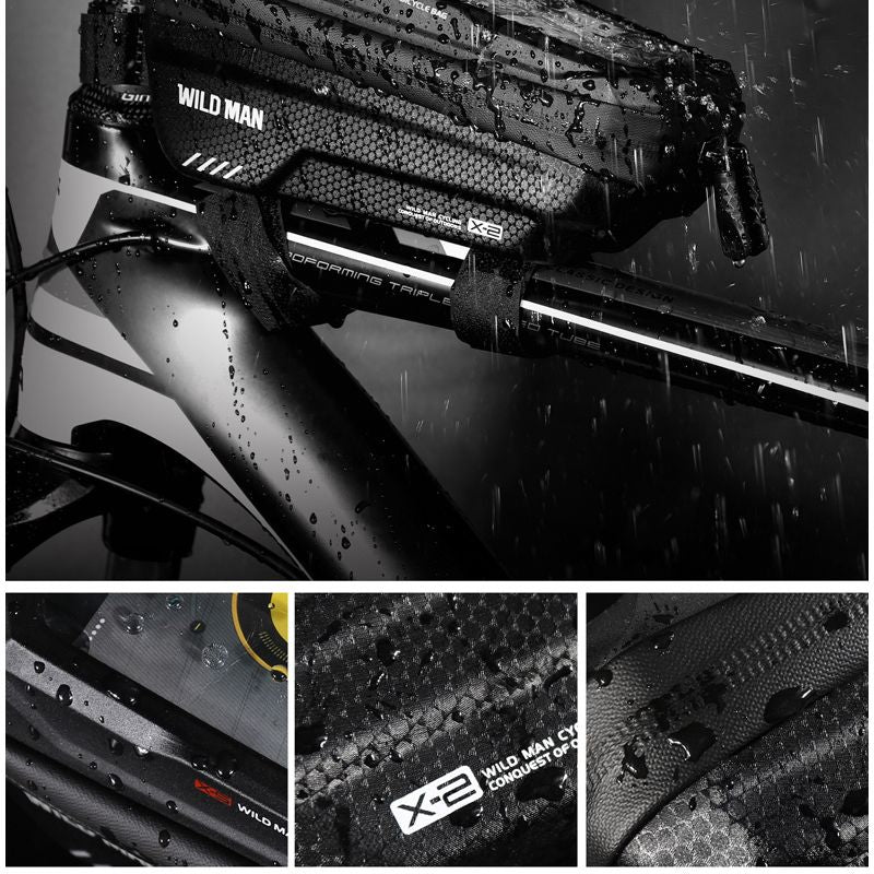 Pochette Vélo à Écran Tactile : Coque Rigide pour Téléphone, Écran Tactile Haute Capacité, Vélo de Route VTT, Sac de Cyclisme, Accessoires de Cyclisme