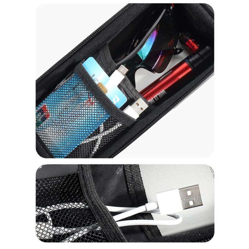Pochette Vélo à Écran Tactile : Coque Rigide pour Téléphone, Écran Tactile Haute Capacité, Vélo de Route VTT, Sac de Cyclisme, Accessoires de Cyclisme