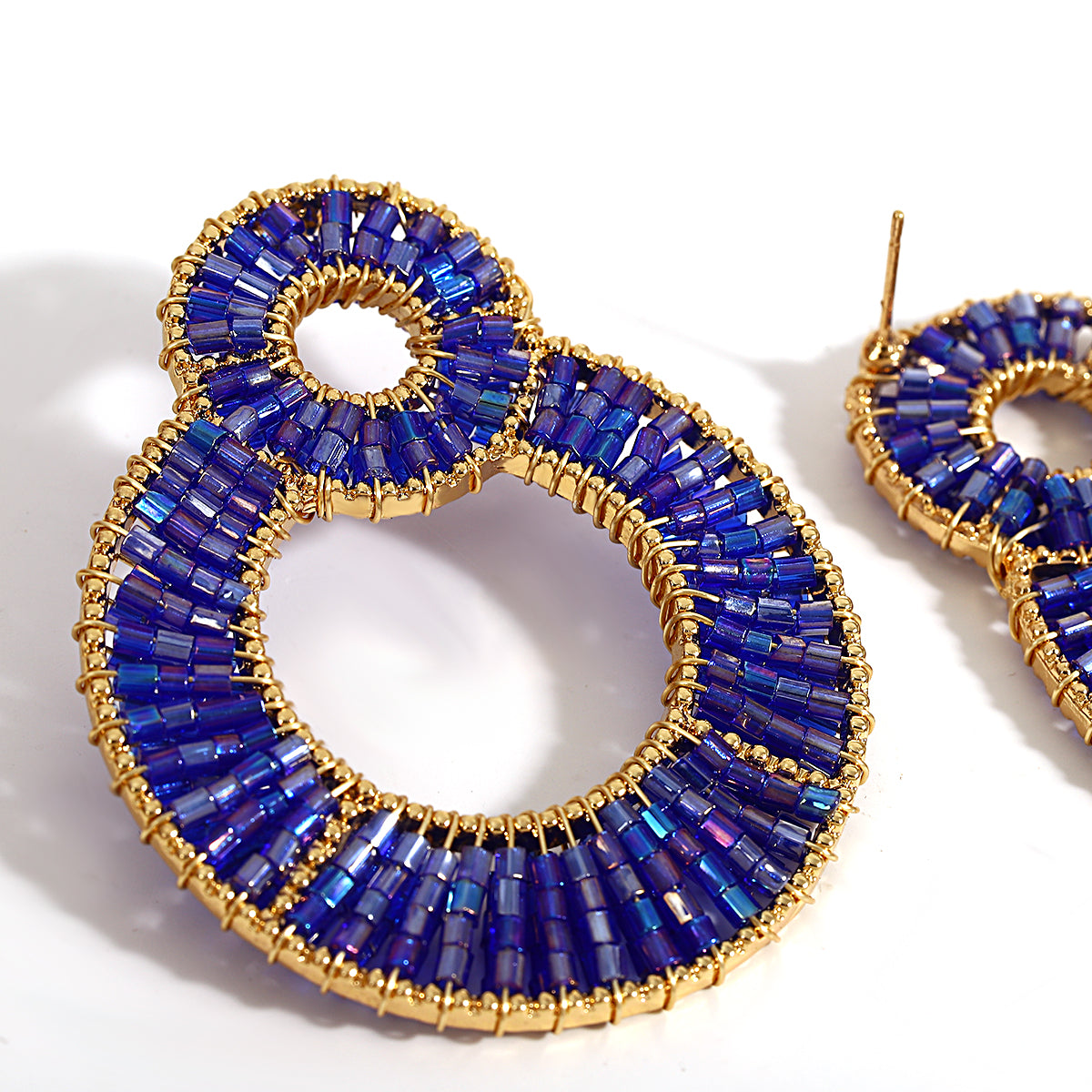 Boucles d'Oreilles en Perles de Cristal Colorées⎮Summer & Chic