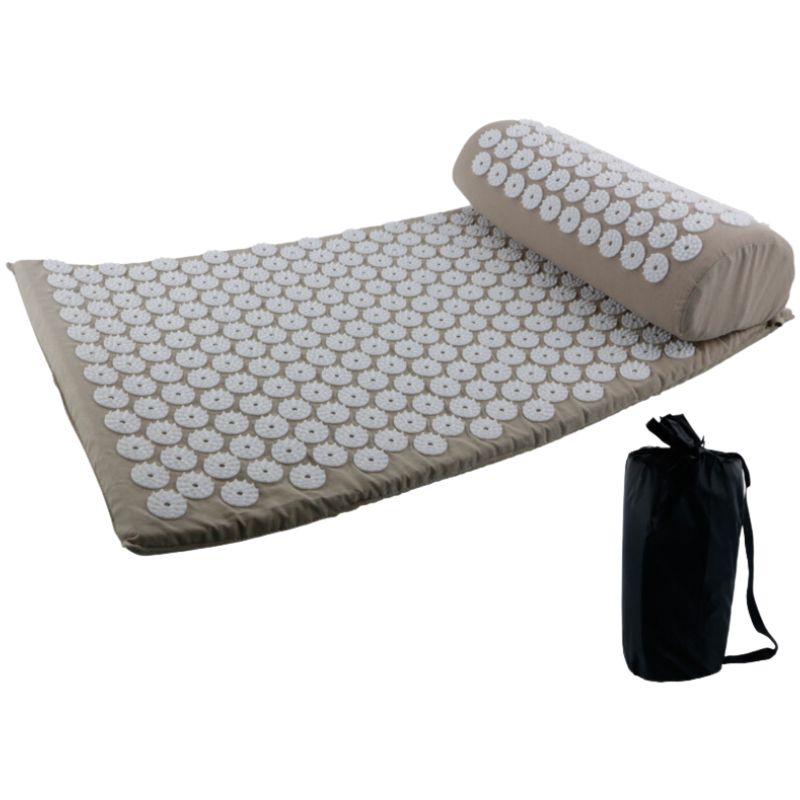 Tapis d'Acupression - Soulagement du Dos et du Cou - Oreiller d'Acupression - Relaxation Profonde - Points d'Acupression - Détente Musculaire - Qualité du Sommeil - Bien-être Personnel"