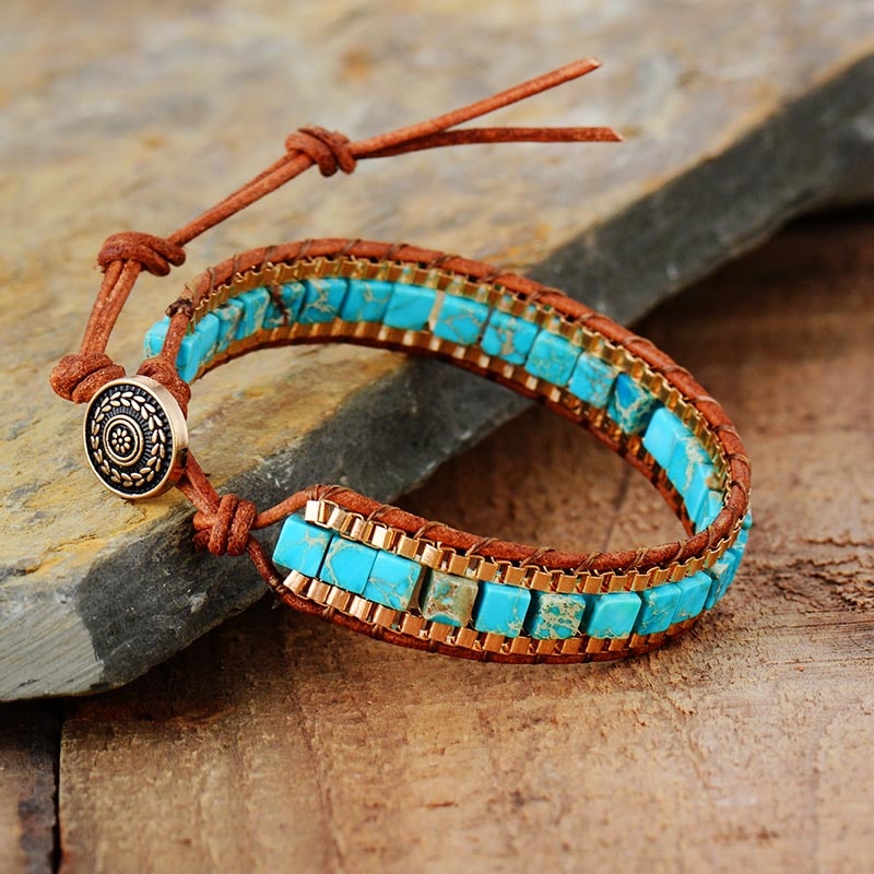 Bracelets bohème en pierres tissé à la main⎮Summer & Chic