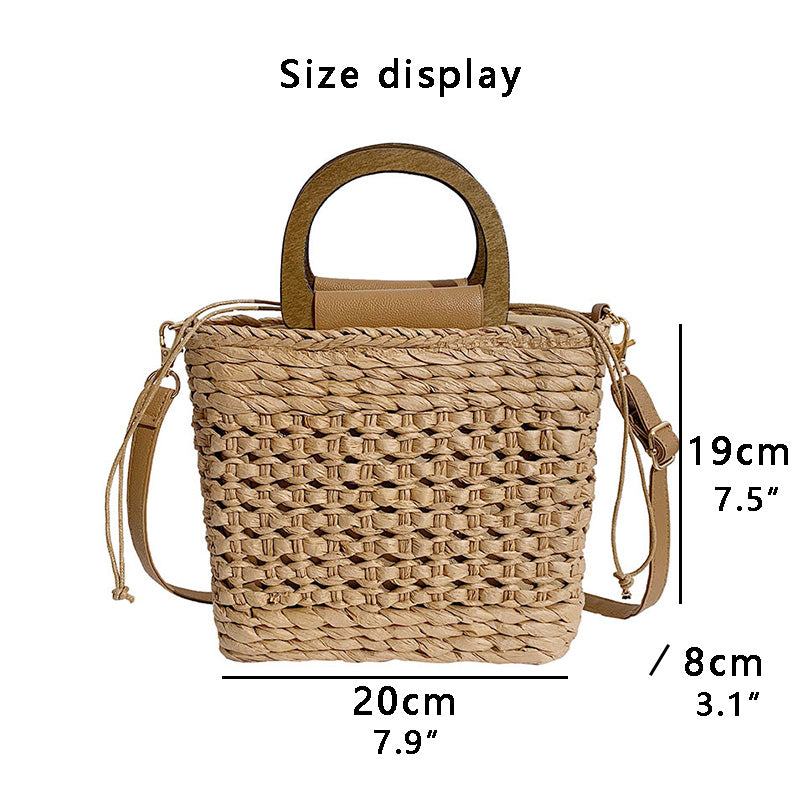 Sac à main de plage en paille pour femme⎮Summer & Chic