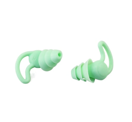 Bouchons de couleur vert d'oreille avion pour voyage Protégez vos oreilles en voyage Bouchons d'oreille pour vol long-courrier Réduisez le bruit en voyage collection confort voyage de la boutique Petites Aventures