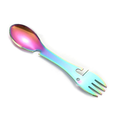 Model de couleur Multicouleur de la CUITOCHETTE 6-en-1 - Outil de survie multifonctionnel pour le camping et les activités de plein air.
