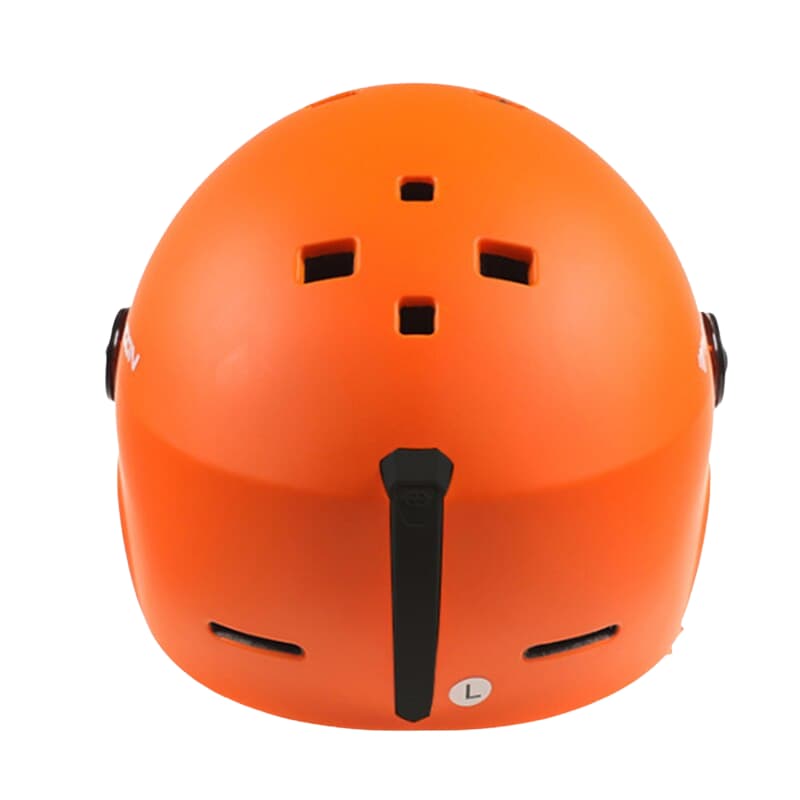 Casque de Ski Adulte Orange avec Visière Anti-UV et Anti-buée, Compatible Lunettes, Confort Thermique, Réglable, Idéal pour Ski et Snowboard