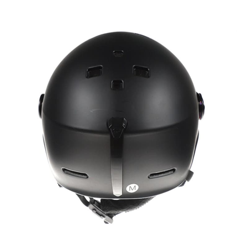 Casque de Ski Noir Adulte avec Visière Anti-UV et Anti-buée, Confort Thermique, Ajustement Personnalisable, Idéal pour Ski et Snowboard