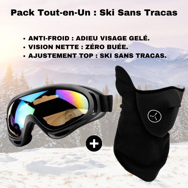 Casque de ski adulte en Blanc Street, design urbain et tendance, avec lunettes et masque pour une aventure de ski totale.