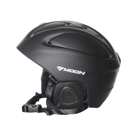 Casque de Ski Noir mat pour AdulteCasque de ski noir MAT pour adulte, idéal pour les sports d'hiver et loisirs de plein air, accompagné de lunettes et masque