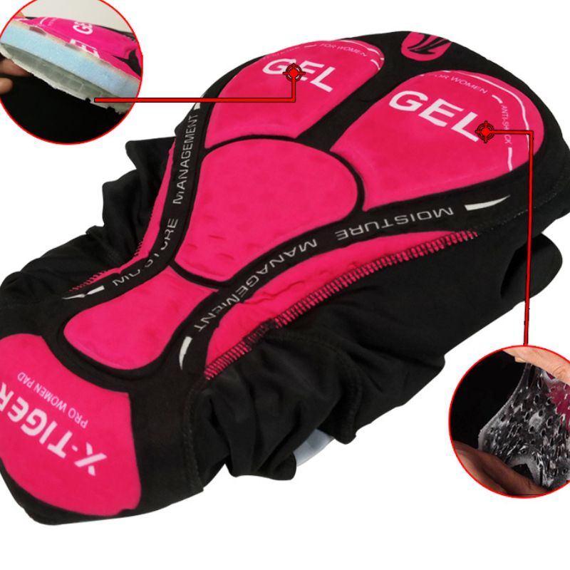 Cuissard Cycliste pour Femme Confortable avec protection Gel 3D, conçu pour une expérience de cyclisme ultime.