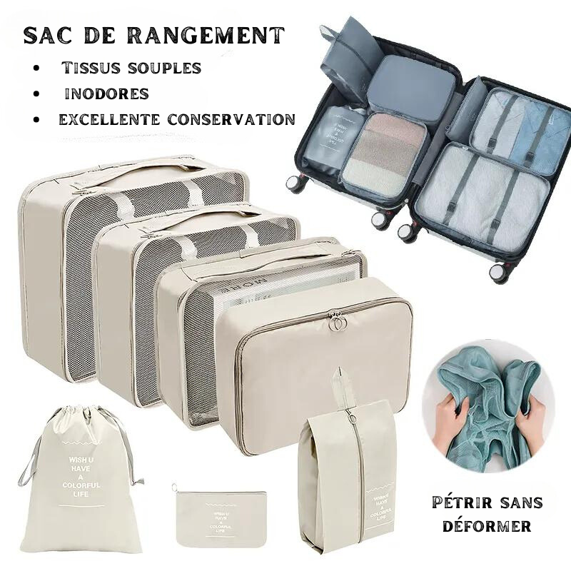 Sacs De Rangement Cubes Demballage Organisateur De Voyage Sac Sept