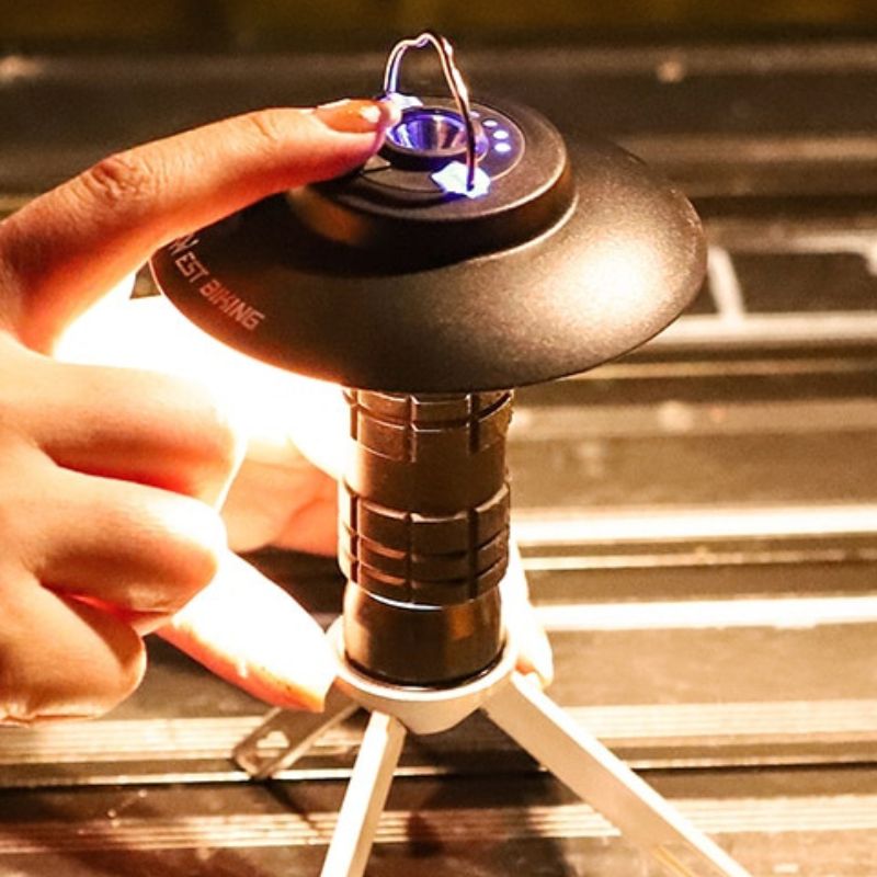 Lanterne LED Portable, Rechargeable par USB, 3 Modes d'éclairage magnétique, luminaire suspendu, idéal pour le Camping ou une tente
