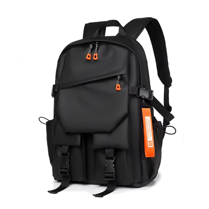 Sac à dos homme noir, style luxe, compatible ordinateur 15,6 pouces