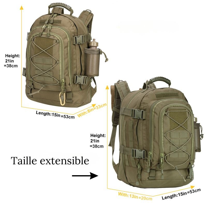 Sac à dos de voyage en plein air, randonnée, camping, chasse, sac à dos Sac à dos de voyage en plein air, randonnée, camping, chasse, sac à dos