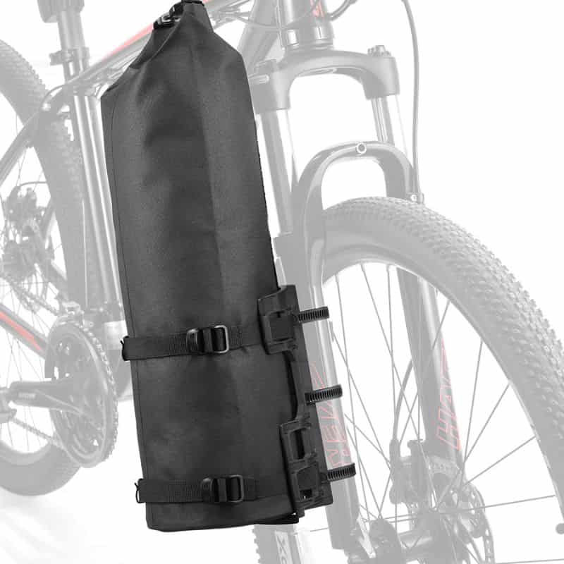 Image du Sac de Fourche de Vélo Étanche pour des balades à vélo sans souci. Accessoire de vélo, sacoche de guidon, rangement pour cyclistes, sac de cadre, équipement de cyclisme.