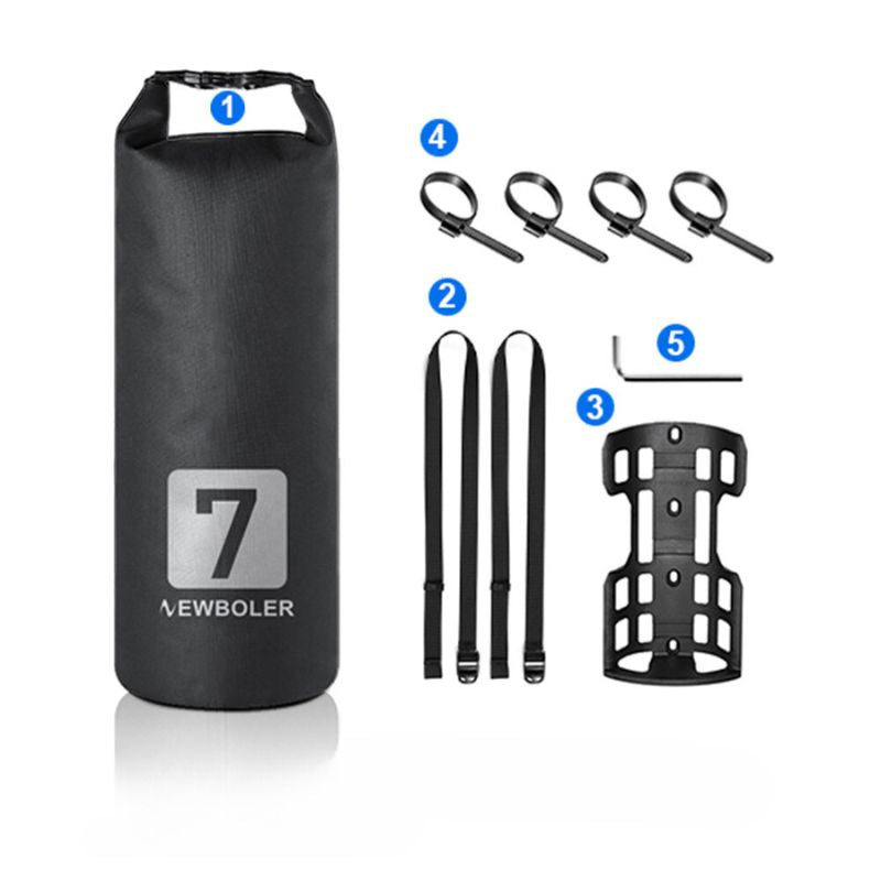 Image du Sac de Fourche de Vélo Étanche pour des balades à vélo sans souci. Accessoire de vélo, sacoche de guidon, rangement pour cyclistes, sac de cadre, équipement de cyclisme.