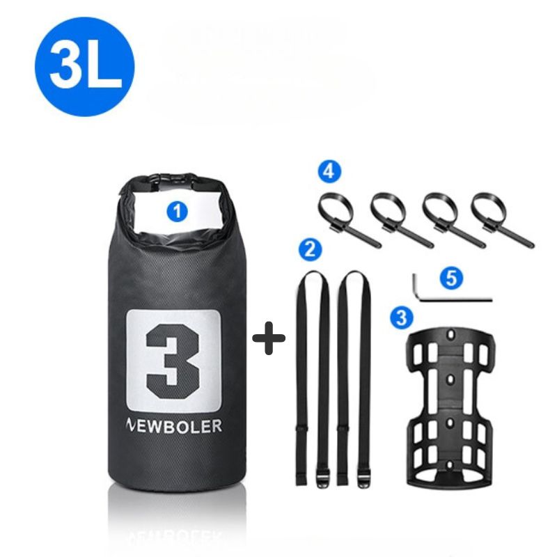 Image du Sac de Fourche de Vélo Étanche pour des balades à vélo sans souci. Accessoire de vélo, sacoche de guidon, rangement pour cyclistes, sac de cadre, équipement de cyclisme.