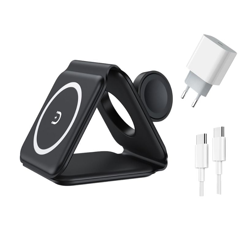 Chargeur sans fil 3 en 1 - voyage⎮Gadgets & Techno