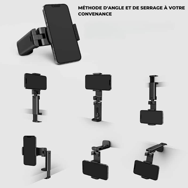 Support de Téléphone de Voyage Polyvalent : Réglable et Portable