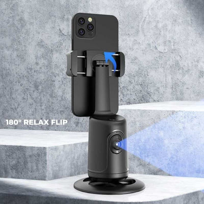 Support intelligent pour trépied de téléphone avec stabilisateur de cardan, rotation à 360° et suivi automatique du visage pour des prises de vue parfaites.