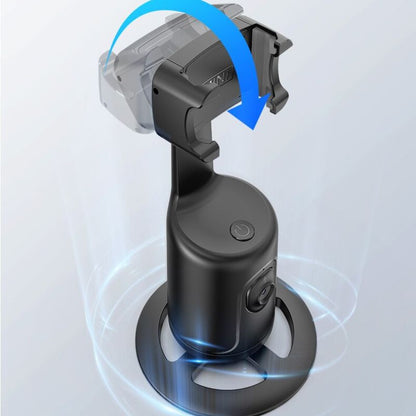 Support intelligent pour trépied de téléphone avec stabilisateur de cardan, rotation à 360° et suivi automatique du visage pour des prises de vue parfaites.