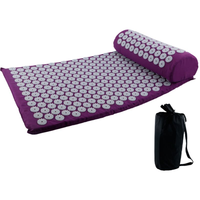Tapis d'Acupression - Soulagement du Dos et du Cou - Oreiller d'Acupression - Relaxation Profonde - Points d'Acupression - Détente Musculaire - Qualité du Sommeil - Bien-être Personnel"