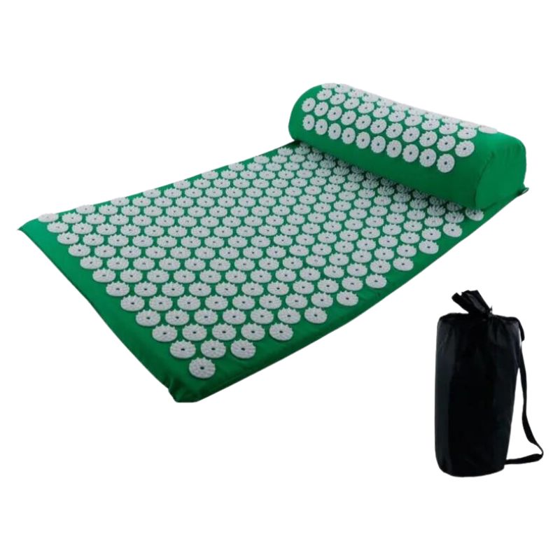Tapis d'Acupression - Soulagement du Dos et du Cou - Oreiller d'Acupression - Relaxation Profonde - Points d'Acupression - Détente Musculaire - Qualité du Sommeil - Bien-être Personnel"