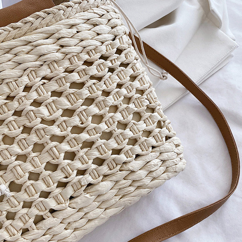 Sac à main de plage en paille pour femme⎮Summer & Chic