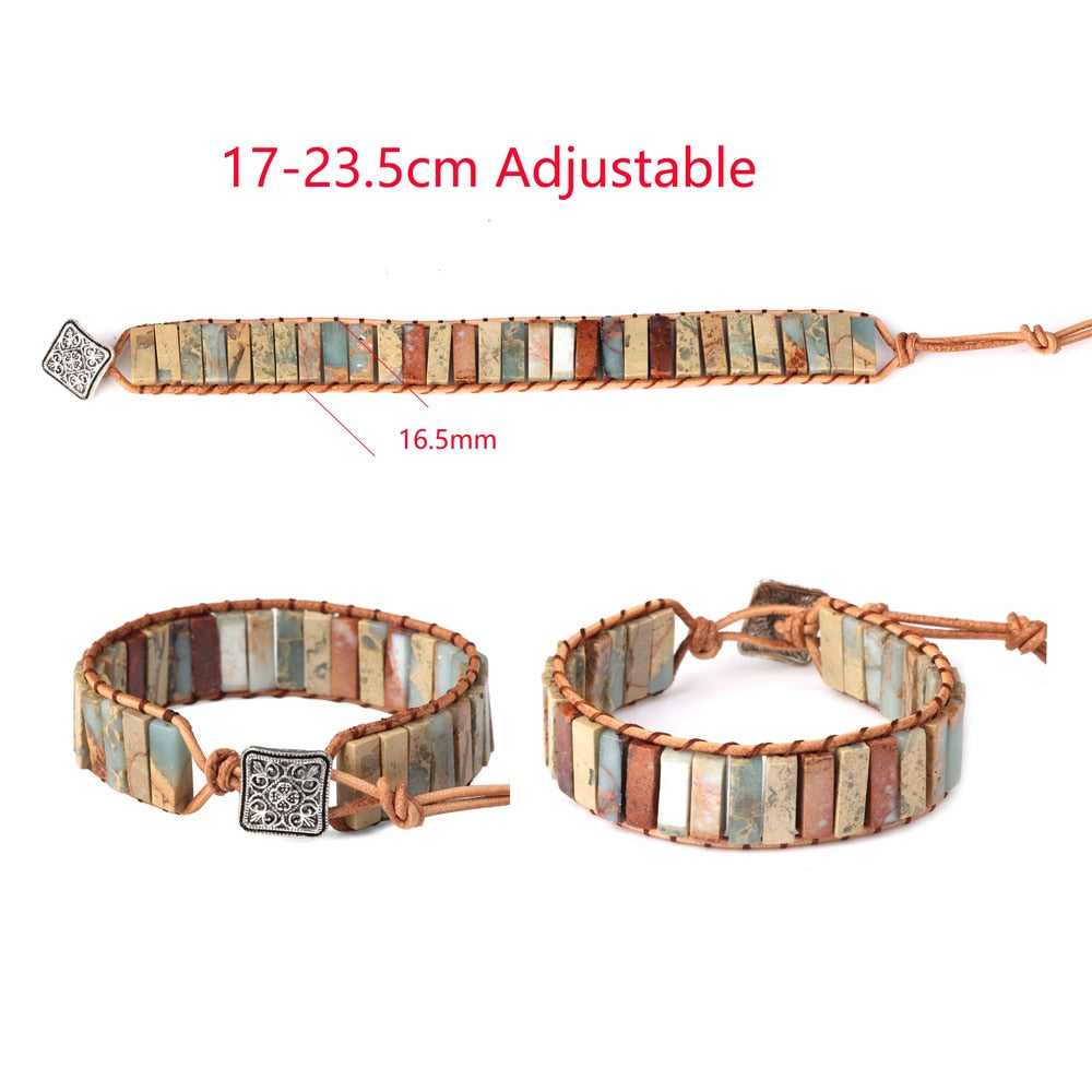 Bracelet ajustable Couleur Multicolore Couleur Bali Bracelet tibétain Bijoux en cuir Bracelet ajustable Bijoux multicolores Bracelet perlé Bijoux ethniques Bracelet gitane Accessoires en cuir