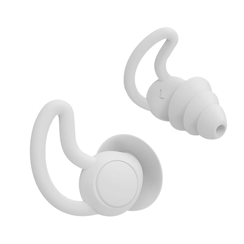 Bouchons de couleur blanc d'oreille avion pour voyage Protégez vos oreilles en voyage Bouchons d'oreille pour vol long-courrier Réduisez le bruit en voyage collection confort voyage de la boutique Petites Aventures