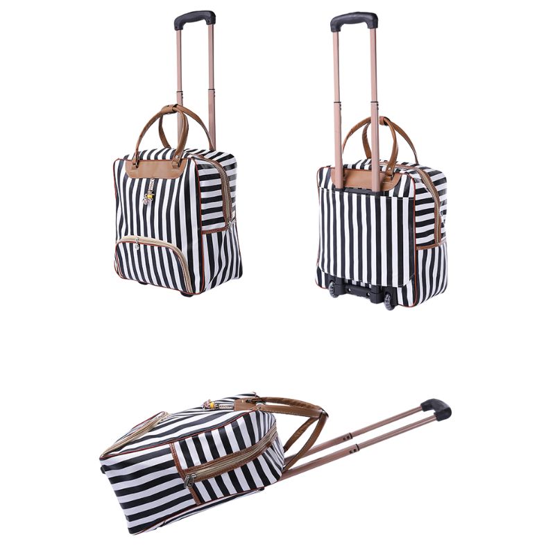 Sac de voyage à roulettes pour femmes de la collection bagage voyage de la boutique Petites Aventures Valise à roulettes Bagage à roulettes Bagage de voyage Sac de voyage rétro Accessoire de voyage Bagage pour femme