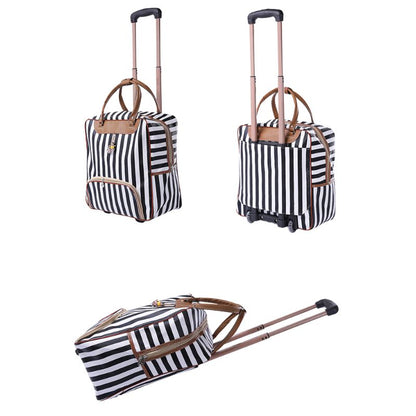 Sac de voyage à roulettes pour femmes de la collection bagage voyage de la boutique Petites Aventures Valise à roulettes Bagage à roulettes Bagage de voyage Sac de voyage rétro Accessoire de voyage Bagage pour femme