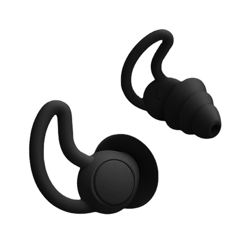 Bouchons de couleur Noir d'oreille avion pour voyage Protégez vos oreilles en voyage Bouchons d'oreille pour vol long-courrier Réduisez le bruit en voyage collection confort voyage de la boutique Petites Aventures