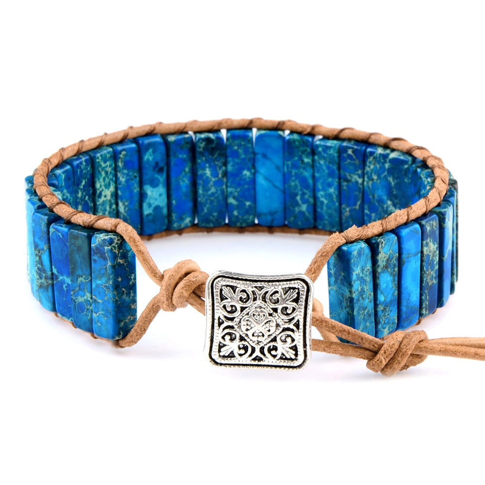 Couleur Bleu Couleur Orange Couleur Multicolore Couleur Bali Bracelet tibétain Bijoux en cuir Bracelet ajustable Bijoux multicolores Bracelet perlé Bijoux ethniques Bracelet gitane Accessoires en cuir